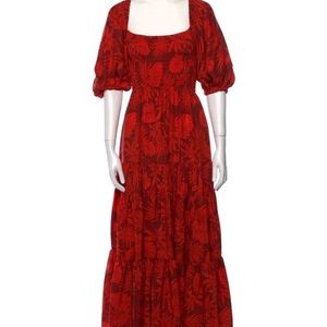 La ligne Floral Pattern Print Dress